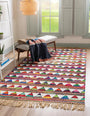 Hand Woven Chindi Trellis Rug
