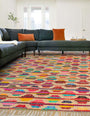 Hand Woven Chindi Trellis Rug