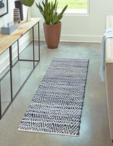 Indian Hand Braided Colorful Cotton Jute Rug