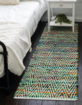 Indian Hand Braided Colorful Cotton Jute Rug