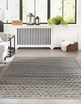 Hand Woven Cotton-Jute Rug, Sustainable Home Décor Rug