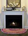 Hand Braided Chindi Hearth Rug