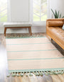Hand Woven Chindi Cotton Rug, Natural Fiber Rugs