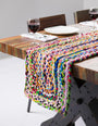 Braided Chindi Table Runner Rug