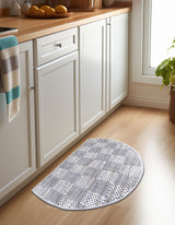 Hand Woven Chindi Ivory Cotton Hearth Rug
