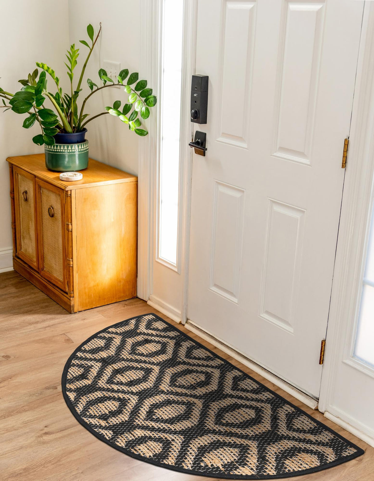 Hand Woven Chindi Jute Hearth Rug for Living Room