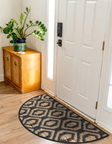 Hand Woven Chindi Jute Hearth Rug for Living Room