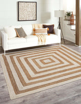 Eco-Friendly Hand Braided Jute Rug – Artisan Natural Fiber Rug from India