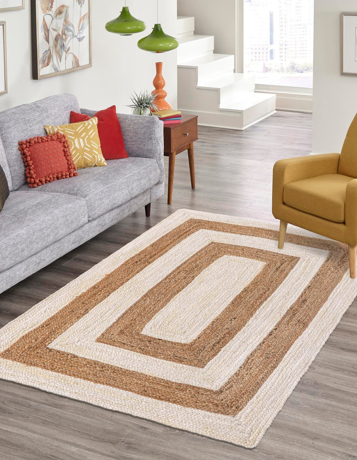 Eco-Friendly Hand Braided Jute Rug – Artisan Natural Fiber Rug from India
