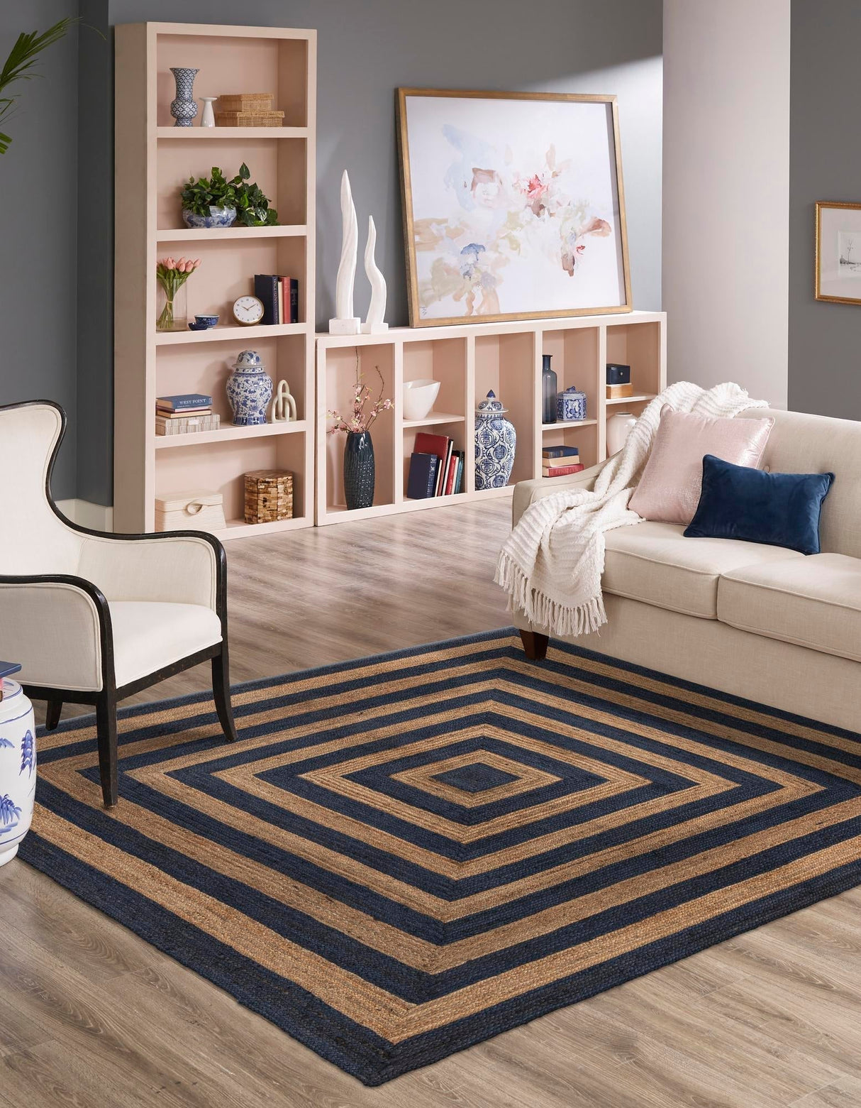 Eco-Friendly Hand Braided Jute Rug – Artisan Natural Fiber Rug from India