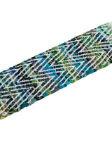 0' 9 x 2' 6 Hand Woven Chindi Chevron Stair Tread Rug