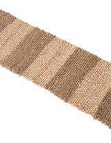 0' 9 x 2' 6 Hand Woven Braided Natural Ivory Jute Stair Tread Rug