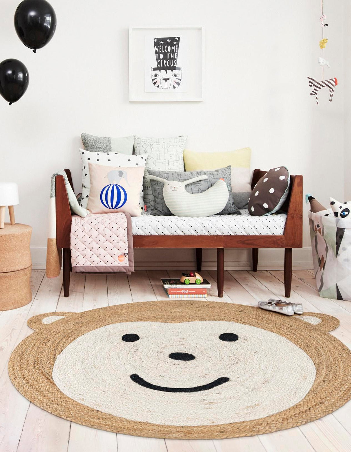 Hand Braided Kids Braided Jute Round Rug