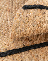 Round Jute Rug for Kids – Hand Braided Natural Rug for Nursery or Bedroom