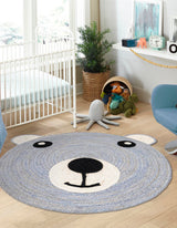 Hand Braided Kids Braided Jute Round Rug