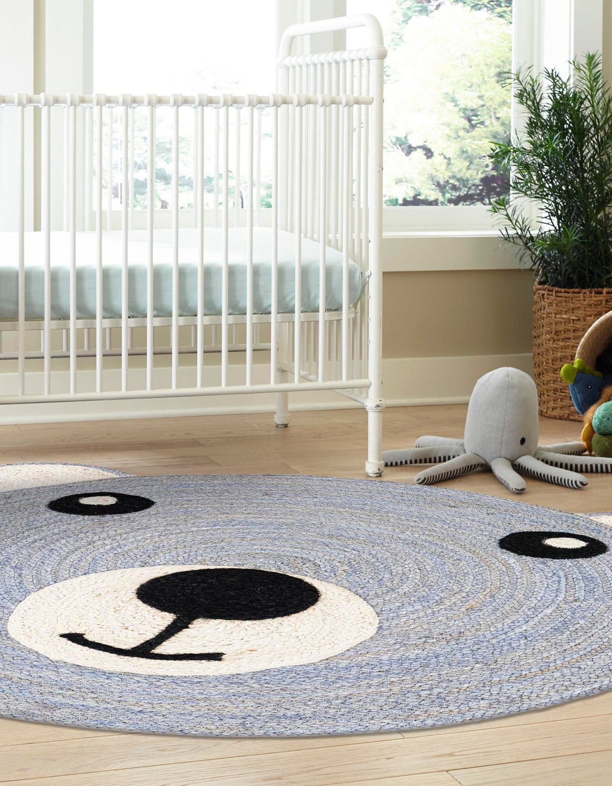 Hand Braided Kids Braided Jute Round Rug