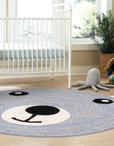 Hand Braided Kids Braided Jute Round Rug