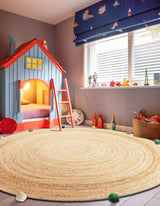 Hand Braided Kids Braided Jute Round Rug