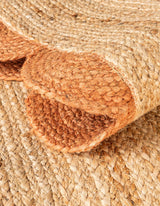 Hand Scallop Braided Jute Rug