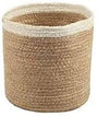 Handwowen Jute Planter Pots/Storage Basket with Handle, Multi-Purpose Storage Bag