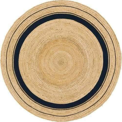 Rikki Braided Border Bohemian Natural fiber rugs