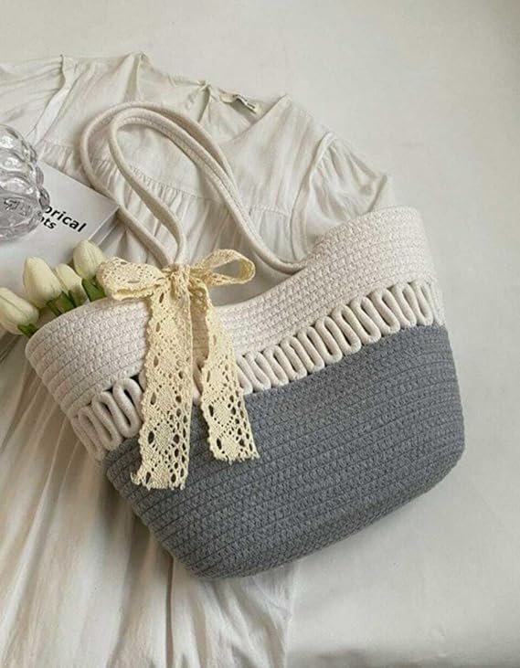 Hand Bag | large Tote Bag | Summer Bag | Bucket Bag | Basket Bag | Bamboo Tote