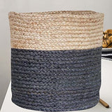 Handwowen Jute Planter Pots/Storage Basket with Handle, Multi-Purpose Storage Bag