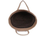 Handwowen Jute Planter Pots/Storage Basket with Handle, Multi-Purpose Storage Bag