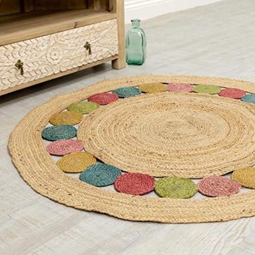 Gole Design Round Braided Carpet Rug