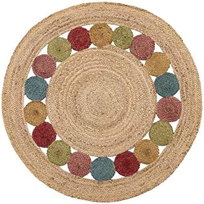 Gole Design Round Braided Carpet Rug