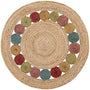 Round Braided Carpet Rug – Gole Design Area Rug for Living Room & Bedroom