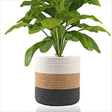 Handwowen Jute Planter Pots/Storage Basket with Handle, Multi-Purpose Storage Bag