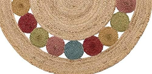 Gole Design Round Braided Carpet Rug