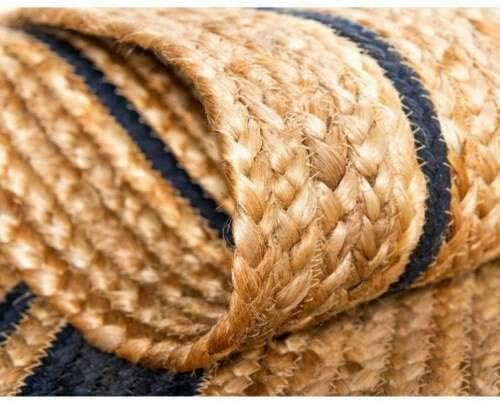 Rikki Braided Border Bohemian Natural fiber rugs