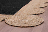 Scalloped Unique Area rugs for living room