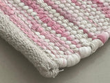 Chindi Cotton Area Rug Handmade Indian Recycled Eco Friendly Decor for Living Room