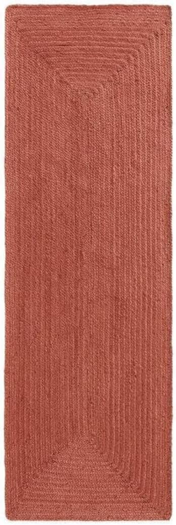 Tapis en jute naturel marron 