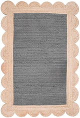 Scalloped Unique Area rugs for living room