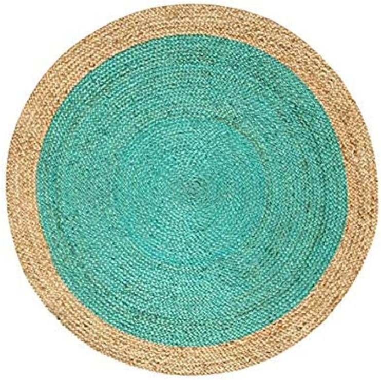 Round Carpet Rug Hand Braided Jute Area Rug