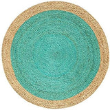 Round Carpet Rug Hand Braided Jute Area Rug