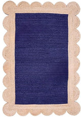 Scalloped Unique Area rugs for living room