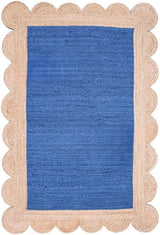 Scalloped Unique Area rugs for living room