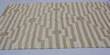 Handwoven Natural Jute & White Wool Boho Style Rug, Eco-Friendly Rugs