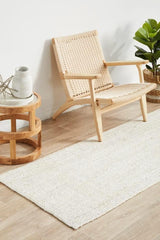 Natural door mat White jute braided