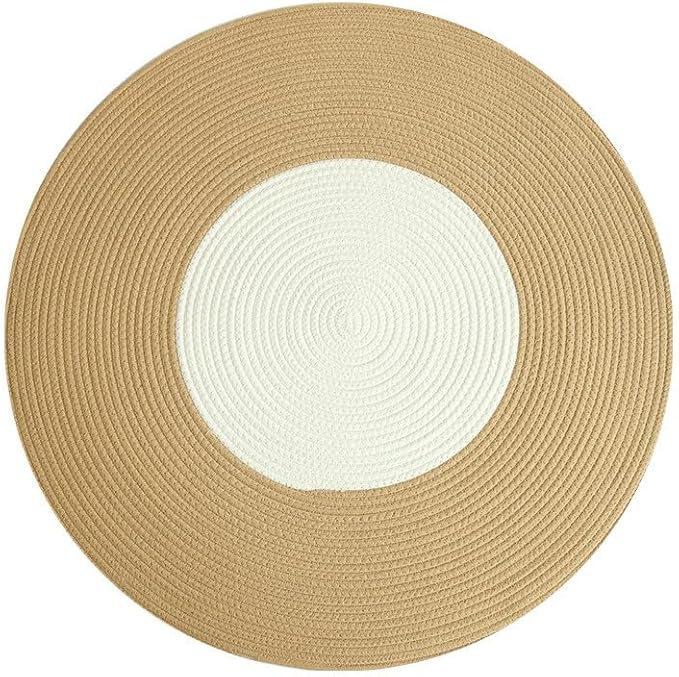 Hand Woven Round Area Rugs Living Room Bedroom Study Computer Chair