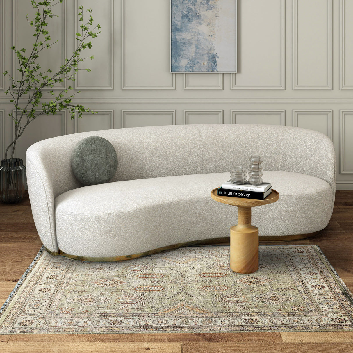 Traditional Large Handwoven Oushak Rug, Décor for Playroom