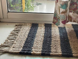 Set of 2 Pics  100% Hemp Handmade for Door Mat, Balcony, Bath, Kitchen, Gift, Indian Traditional Hemp Rugs