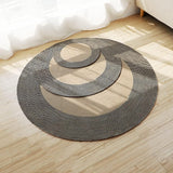 Hand Woven Round Area Rugs Living Room Bedroom Study Computer Chair