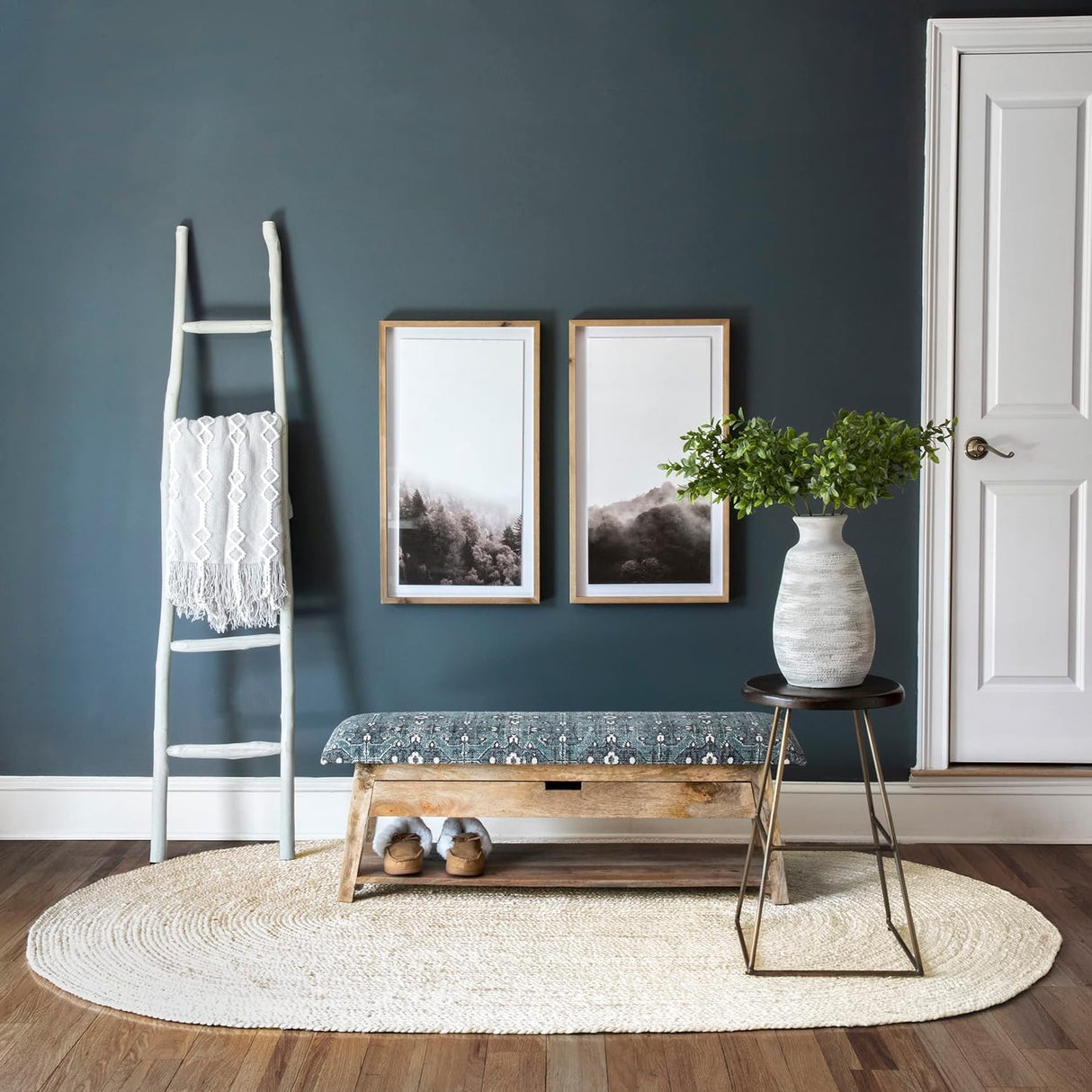 Rigo Hand Woven Off White Rugs For Bedroom