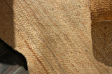 Unique Design Braided Handmade Scalloped Jute Rug